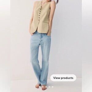 WORN ONCE H&M straight high jeans - sz. 8